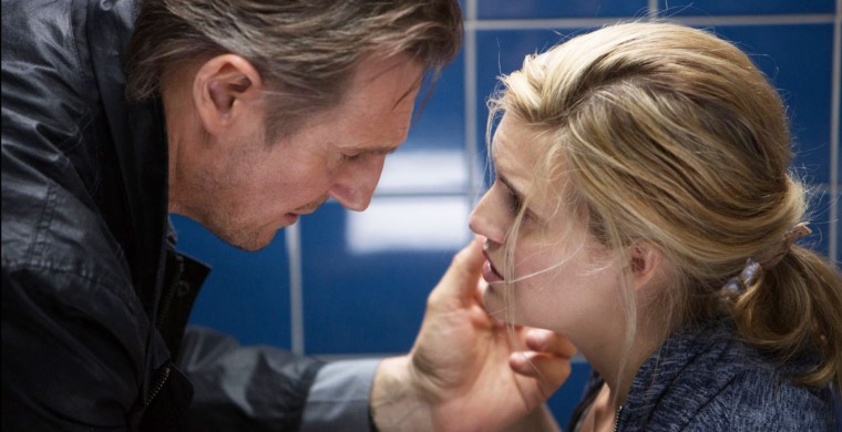 Still of Liam Neeson and Maggie Grace in Venganza