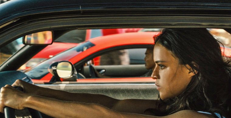 Still of Michelle Rodriguez in Fast & Furious 7 (2015)