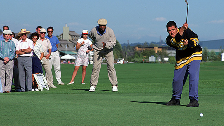 Sandler debe participar en un torneo de golf para salvar la casa de su abuela en "Happy Gilmore".