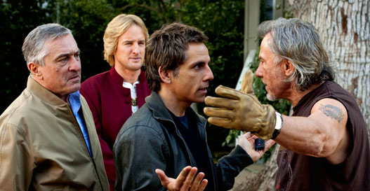 Robert de Niro, Ben Stiller, Owen Wilson y Dustin Hoffman en “Los pequeños Fockers”