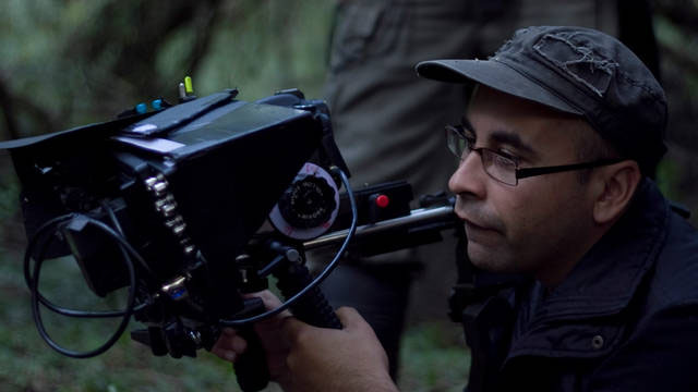 El director en pleno rodaje del filme.